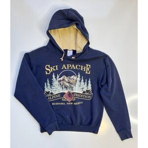 Prairie Mountain Hoodie Navy Blue Vintage Ski Apache / Women's Medium